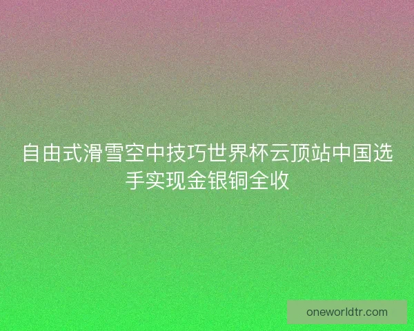 自由式滑雪空中技巧世界杯云顶站中国选手实现金银铜全收