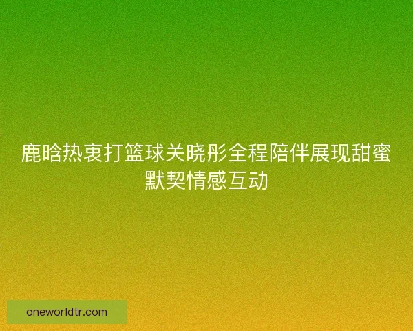 鹿晗热衷打篮球关晓彤全程陪伴展现甜蜜默契情感互动